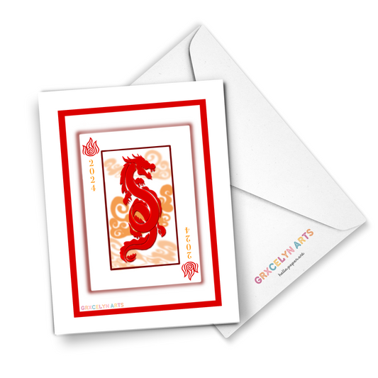 Card of the Dragon - Greeting Card