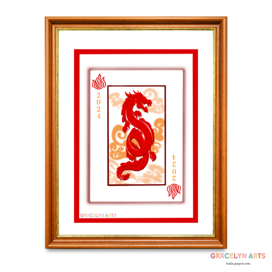 Year of the Dragon Card - Art Print
